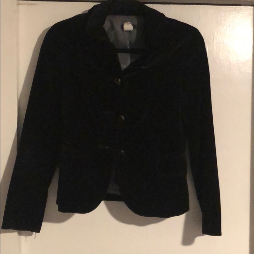 Womens crushed velvet blazer